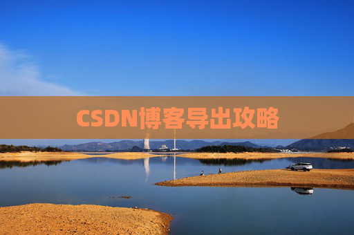 CSDN博客导出攻略